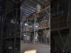 Einfache 3-4 T/H Trockenmortar-Produktionslinie Keramikfliesen-Klebstoffmischmaschine