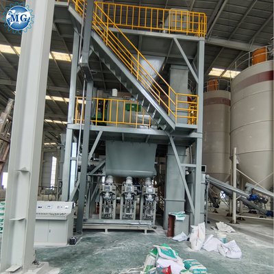 Effiziente Fliesenklebmaschine Mörtel-Produktionslinie mit automatischer Materialzufuhr und Verpackung