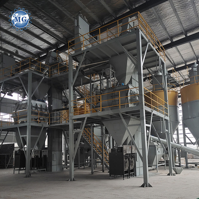 PLC-Ingenieur geführte Trockenmortar-Produktionslinie 200 kW Leistung 100-120 t/h