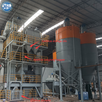 10-30T/H Automatische Trockenmortar-Produktionslinie Trockenmortarmischmaschine