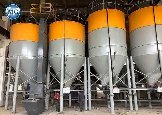 Maschinenanlage zur Mischung von Trockenmortarpulver mit Sandzementverpackungsmaschine