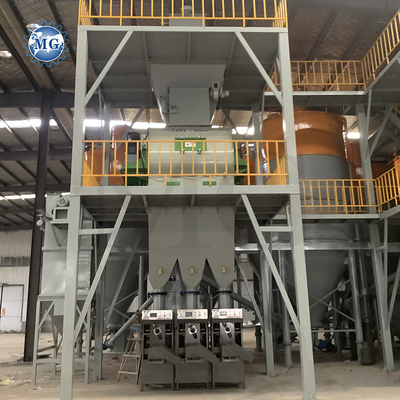 Vollautomatische Trockenpulver-Mörtelmischmaschine Wandputtisand Zementmischer Keramikfliesen Klebewerk zum Verkauf