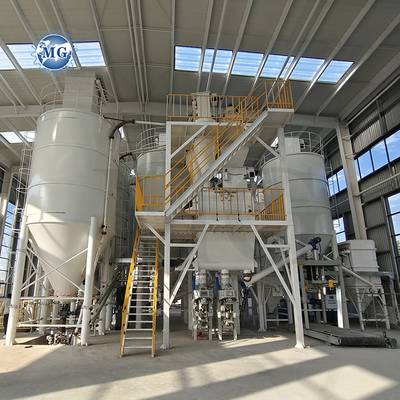 Hohe Qualität Trockenpulver Mörtel Produktionslinie Wand Putty Sand Zement Mixer Ausrüstung Keramikfliesen Klebstoffmachine