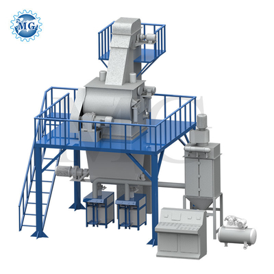 Trockenpulver-Mörtel-Produktionslinie Wand Putty Sand Zement Mischgeräte Keramikfliesen Klebstoffmachmaschine