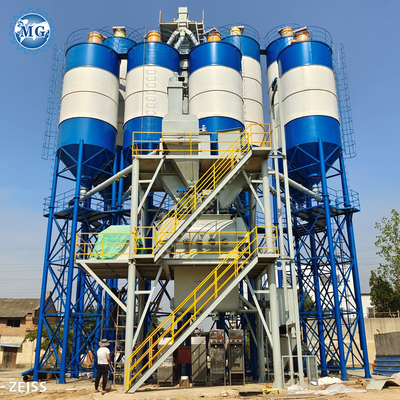 Energieeinsparende Trockenpulver-Mörtel-Produktionslinie Wand Putty Sand Zementmischgeräte Keramikfliesen Klebstoffmachmaschine