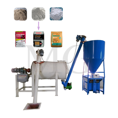 Hocheffiziente Trockenpulver-Mörtelmischanlage Wand Putty Sand Zementmischer Ausrüstung Keramikfliesen Klebstoffmachmaschine