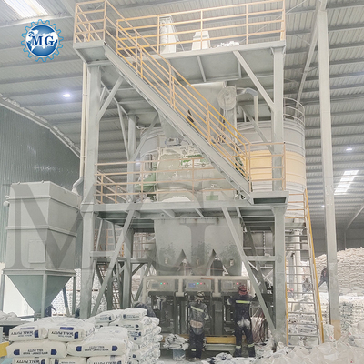 Intelligente PLC 10-30 T/H Trockenmischpulver Mörtelanlage Wand Putty Sand Zement Mixer Keramikfliesen Klebe-Grube-Herstellungsmaschine