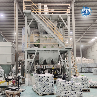 Intelligente PLC 10-30 T/H Trockenmischpulver Mörtelanlage Wand Putty Sand Zement Mixer Keramikfliesen Klebe-Grube-Herstellungsmaschine