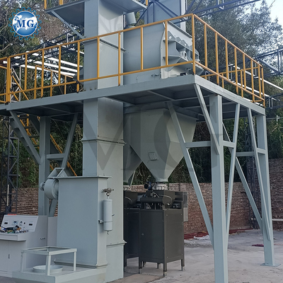 PLC-Steuerung Trockenmischung Pulver Mörtelanlage mit Twin Shaft Paddle Mixer Wand Putty Sand Zement Keramikfliesen Klebe-Mach-Maschine