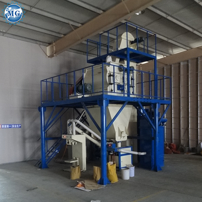 PLC-Steuerung Trockenmischung Pulver Mörtelanlage mit Twin Shaft Paddle Mixer Wand Putty Sand Zement Keramikfliesen Klebe-Mach-Maschine