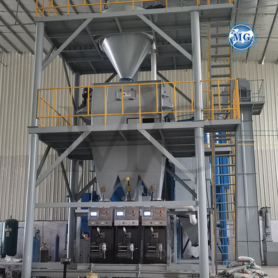 Hocheffiziente PLC-Steuerung Trockenmischung Pulver Mörtel Mischanlage Wand Putty Sand Zement Gipsmischer Keramikfliesen Klebstoffmachmaschine