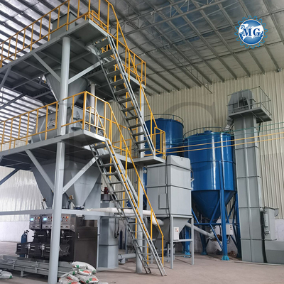 Hocheffiziente PLC-Steuerung Trockenmischung Pulver Mörtel Mischanlage Wand Putty Sand Zement Gipsmischer Keramikfliesen Klebstoffmachmaschine