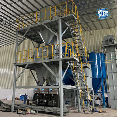 Hocheffiziente PLC-Steuerung Trockenmischung Pulver Mörtel Mischanlage Wand Putty Sand Zement Gipsmischer Keramikfliesen Klebstoffmachmaschine