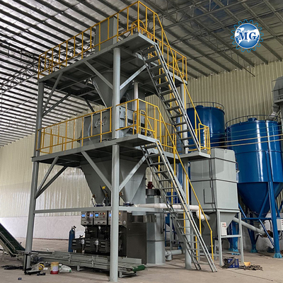 Hocheffiziente PLC-Steuerung Trockenmischung Pulver Mörtel Mischanlage Wand Putty Sand Zement Gipsmischer Keramikfliesen Klebstoffmachmaschine