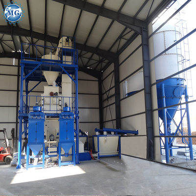 Automatische Turmtyp Trockenmischung Pulver Mörtel Mischmaschine Wand Putty Sand Zement Mixer Fliesen Klebstoffglut Produktionslinie