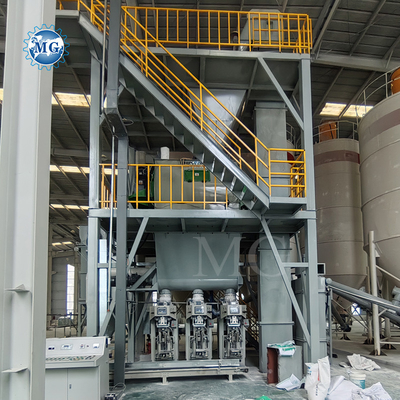PLC-Steuerung Trockenmischung Pulver Mörtel Mischmaschine Wand Putty Sand Zement Mischgeräte Keramikfliesen Klebeproduktionslinie