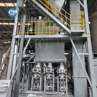 PLC-Steuerung Trockenmischung Pulver Mörtel Mischmaschine Wand Putty Sand Zement Mischgeräte Keramikfliesen Klebeproduktionslinie