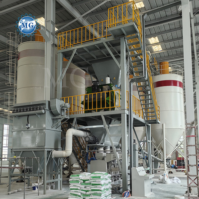 PLC-Steuerung Trockenmischung Pulver Mörtel Mischmaschine Wand Putty Sand Zement Mischgeräte Keramikfliesen Klebeproduktionslinie