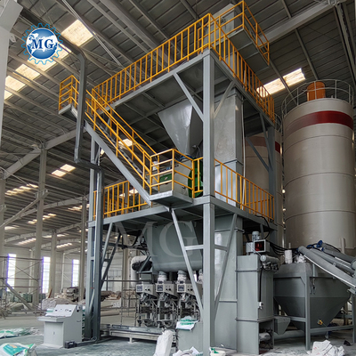 PLC-Steuerung Trockenmischung Pulver Mörtel Mischmaschine Wand Putty Sand Zement Mischgeräte Keramikfliesen Klebeproduktionslinie