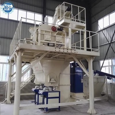 PLC-Steuerung Halbautomatische Trockenmischung Pulver Mörtel Mischanlage Wand Putty Sand Zement Gipsmischer Keramikfliesen Klebstoffmachine