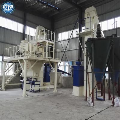 PLC-Steuerung Halbautomatische Trockenmischung Pulver Mörtel Mischanlage Wand Putty Sand Zement Gipsmischer Keramikfliesen Klebstoffmachine