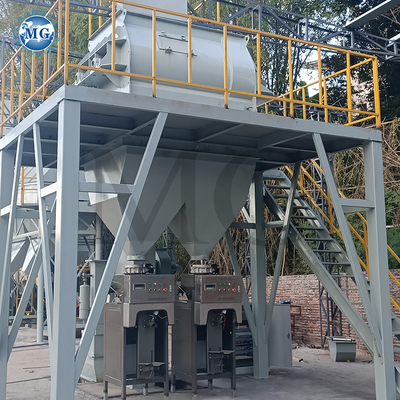 PLC-Steuerung Halbautomatische Trockenmischung Pulver Mörtel Mischanlage Wand Putty Sand Zement Gipsmischer Keramikfliesen Klebstoffmachine