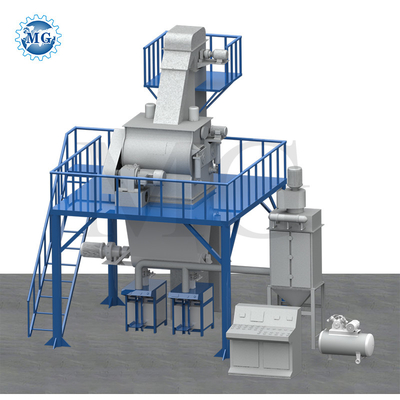 PLC-Steuerung Halbautomatische Trockenmischung Pulver Mörtel Mischanlage Wand Putty Sand Zement Gipsmischer Keramikfliesen Klebstoffmachine