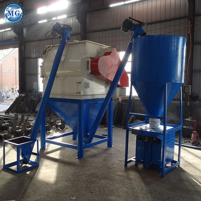 4-5 T/H 35 KW Trockenmischmaschine Pulver-Mörtelmischer Maschine Wandputtisand Zementmischgeräte Fliesen Klebstoff-Klebstoff-Herstellungsanlage