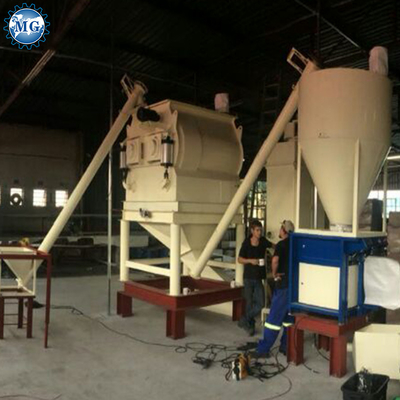 4-5 T/H 35 KW Trockenmischmaschine Pulver-Mörtelmischer Maschine Wandputtisand Zementmischgeräte Fliesen Klebstoff-Klebstoff-Herstellungsanlage
