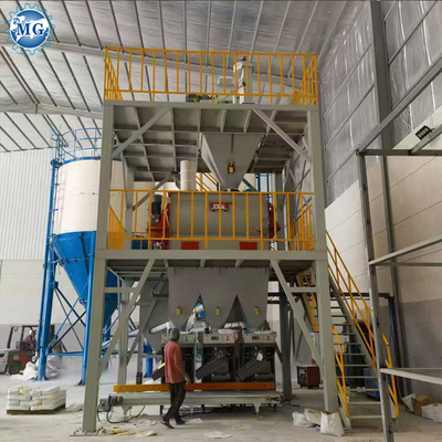 Automatische 10-20TPH Trockenmortar Anlage Sand Zement Mixer Fliesen Klebmaschine