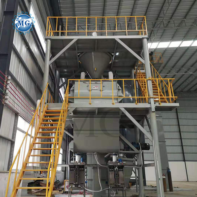 10-30 tph Spannung kundenspezifische Trockenmischung Pulver Mörtel Produktionslinie Wand Putty Putter Skim Coat Mixer Fliesen Klebstoff Glut Machmaschine