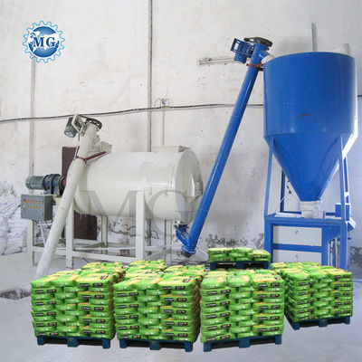 Einfache Ventil-Typ Verpackung Trockener Mörtel Produktionslinie Wand Putty Gips Skim Coat Sand Zement Mixer Fliesen Klebstoff Glut Machmaschine