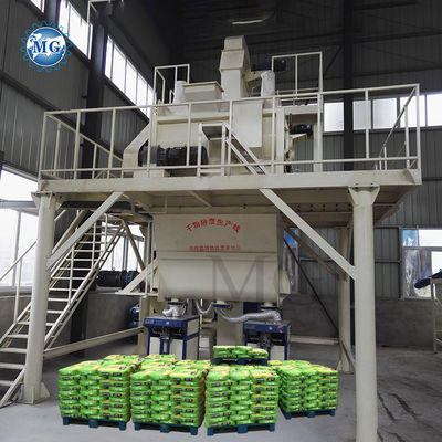 49KW Stromsparende Trockenmortarmischanlage Wand Putty Gips Skim Coat Sand Zement Mixer Fliesen Klebstoff Glutmachmaschine