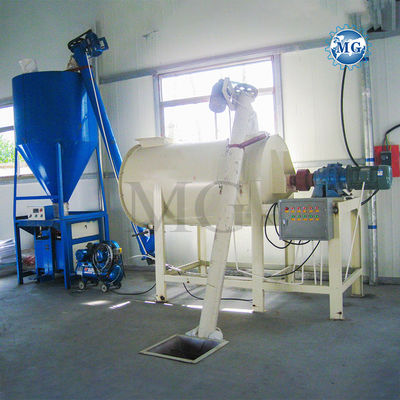 Einfache Kleine 1-5 t/h Trockene Mörtelmischanlage Wand Putty Gips Pulver Gips Skim Coat Zement Mixer Fliesen Kleber Glut Klebermachine