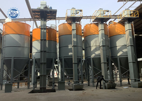 10-50 T / H Trockenpulver Mörtel Produktionslinie Wand Putty Skim Coat Mixer Fliesen Klebstoff Mischmaschine