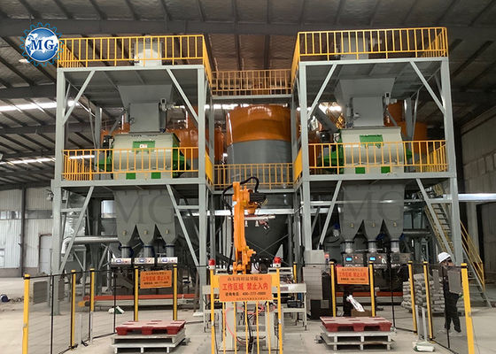 10-50 T / H Trockenpulver Mörtel Produktionslinie Wand Putty Skim Coat Mixer Fliesen Klebstoff Mischmaschine