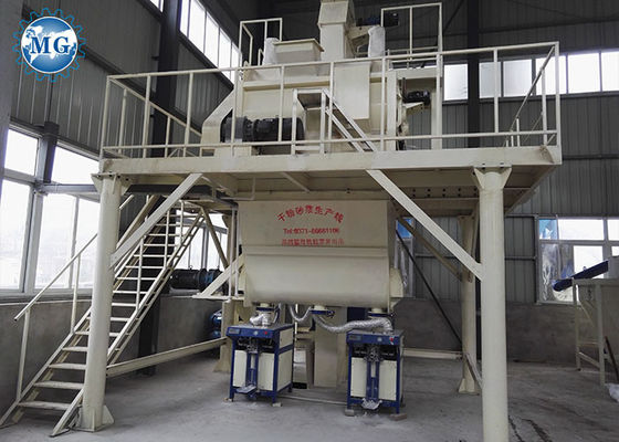 CE ISO SGS-zertifizierte Trockenmisch-Mörtelanlage Wand Putty Sand Zementmischer Fliesen Klebe-Mischmaschine