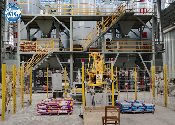 Automatische Verpackenfliesen-klebende Produktions-Maschine mit Zwangsdoppelwellen-Mischer für 200m2