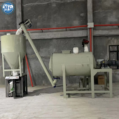 Einfaches trockenes Mörser-Mischungs-Pflanzenbau-Fließband mit CER Zertifikat 380V 6000*3000*3200mm