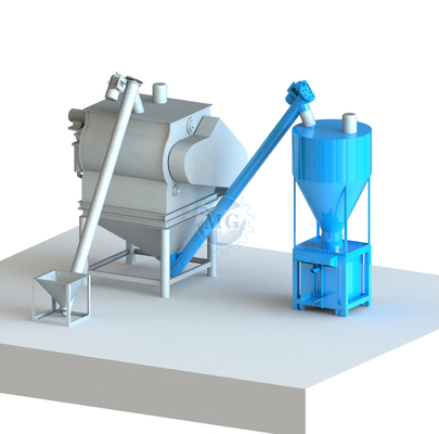 PLC-elektronisches Wägen Trockenmischanlage mit Zement Silo Bag Filter Staubsammler