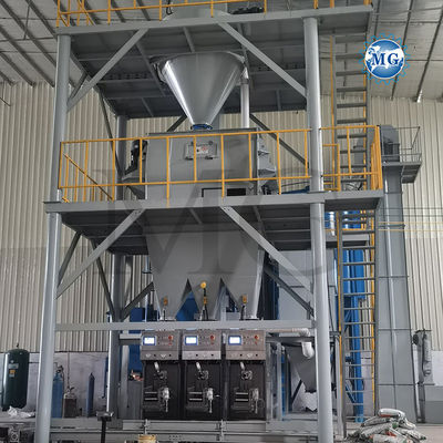 Hochgeschwindigkeits-Batteriebau Trockenmischung Pulver Mörtel Mischwerk Wand Putty Sand Zement Gipsmischer Keramikfliesen Klebstoff Produktion Linie