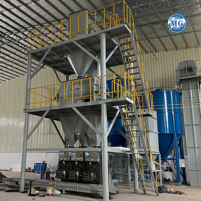 Schnelle Zuführung Trockenmischung Pulver Mörtel Produktionslinie Wand Putty Sand Zement Gips Mixer Keramikfliesen Klebe Klebermachine