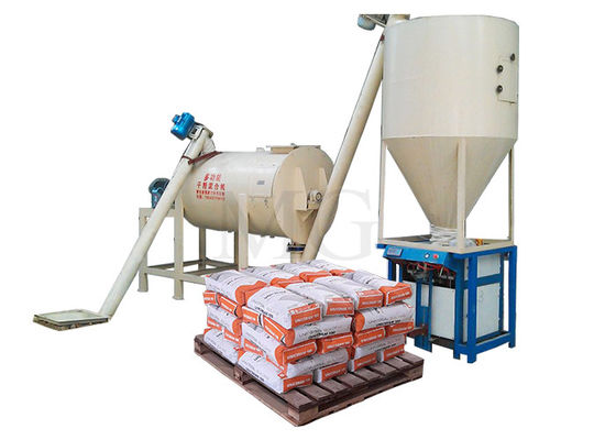 1-8 T / H Kleine Trockenmischung Mörtel Mischwerk Wand Putty Bodenfliesen Kleber Glut Machmaschine