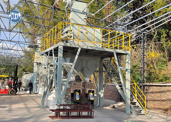 Semi-automatic Dry Mortar Mixing Plant with 6-8 T/H Production Capacity and 6000*6000*6000mm Size