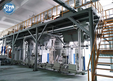 PLC steuern trockene Mörser-Fertigungsstraße mit Luftkompressor-System 8m * 8m * 10m