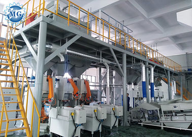 Volle automatische trockene Mischungs-Mörser-Fertigungsstraße 8 - 25T pro Stunde mit PLC-Kontrollsystem