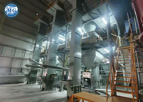Vollautomatischer Fliesen-Bewurf-trockene Mörser-Anlagen-10T/H PLC-Steuerung
