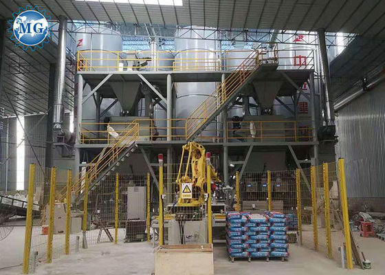 10-20 trockene Mischungs-Anlage t/h, die Maschinen-Fliese klebendes Fliesen-Bewurf-Gips-Pulver macht